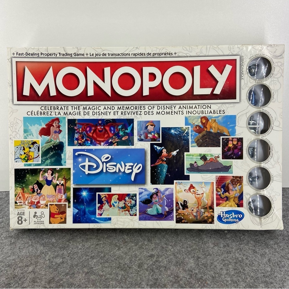 Monopoly Disney Animation Edition Board Game